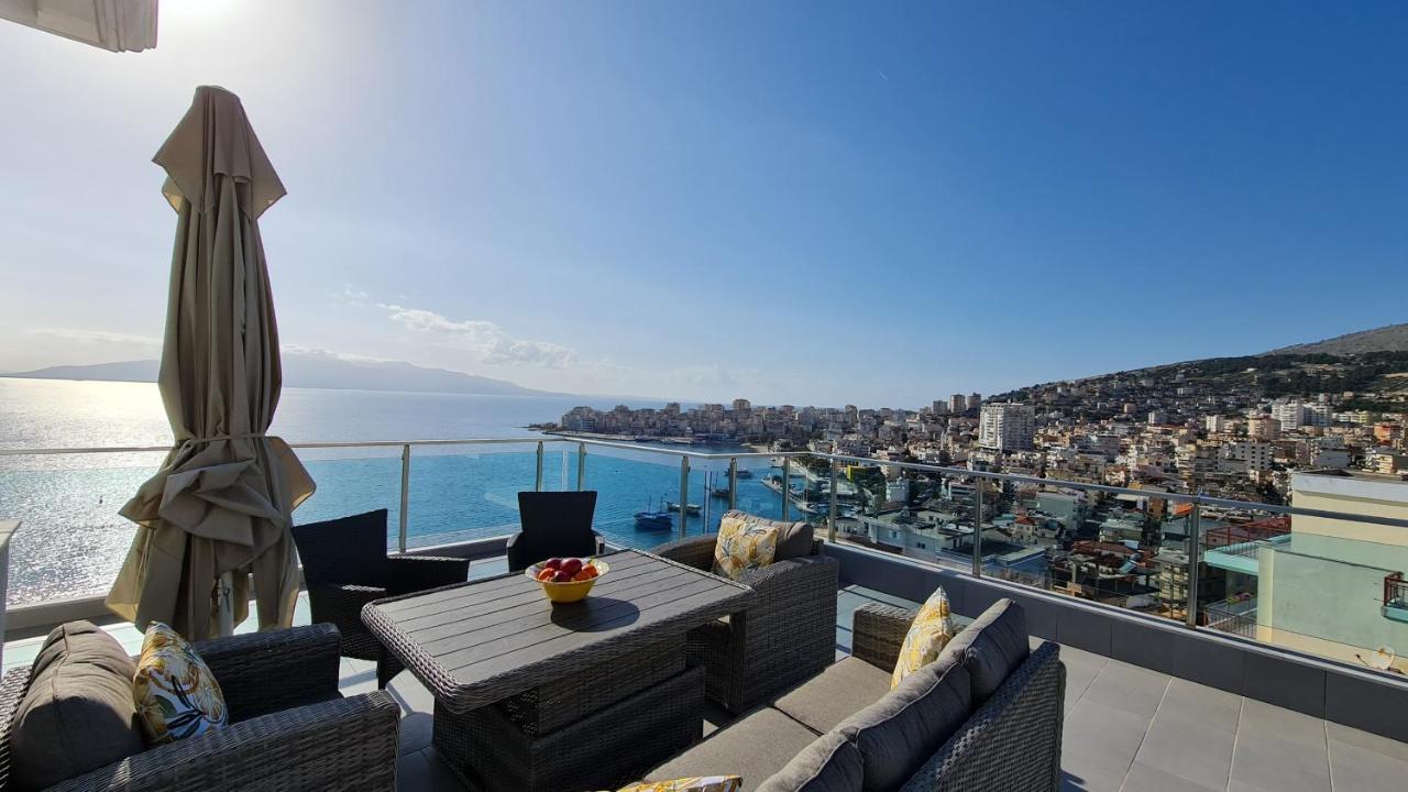 Rocknest Sea View Penthouse Apartment Sarande Luaran gambar